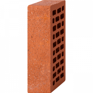 Кирпич лицевой красный 1НФ — Старая стена с песком