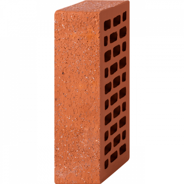 Кирпич лицевой красный 1НФ — Старая стена с песком